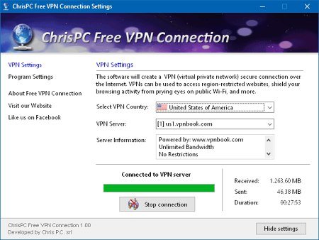 ChrisPC Free VPN Connection v4.24.1120