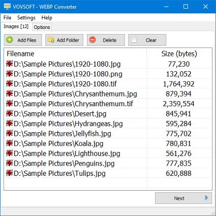 VovSoft WEBP Converter v1.7